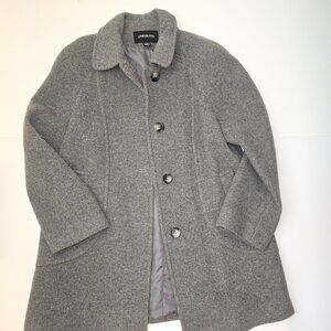 London Fog gray wool-blend overcoat 10P